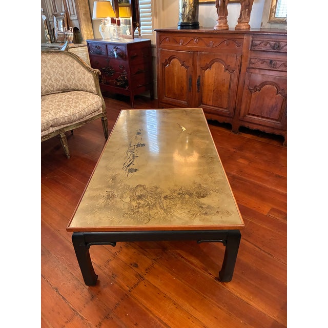 Mid-Century Modern Large Mid Century Asian Style Coffee Table For Sale - Image 3 of 9