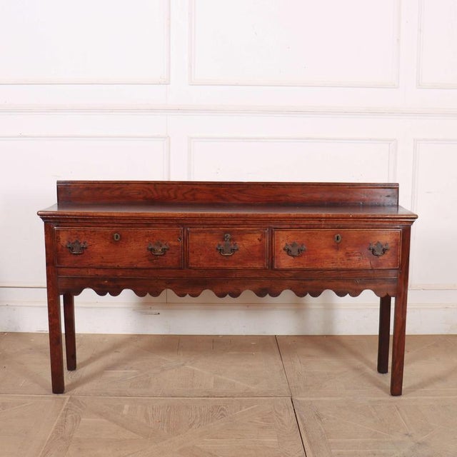 Wood English Dresser Base For Sale - Image 7 of 7