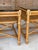 Camel Pair of Vintage McGuire Organic Modern Rattan Side Tables With Cane Shelves and Glass Tops For Sale - Image 8 of 12