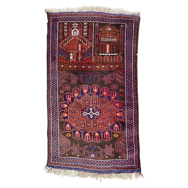 Vintage Baluch Afghan Rug For Sale - Image 18 of 18
