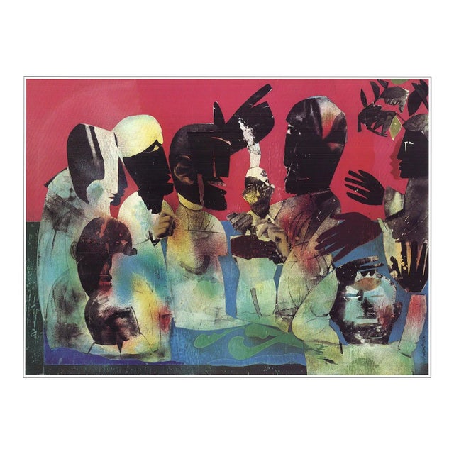 Romare Bearden 'Carolina Shout' African American USA Offset Lithograph For Sale