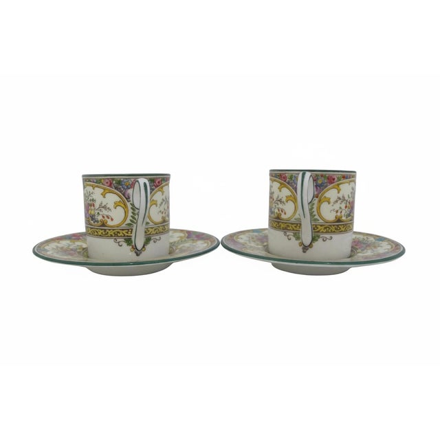 Wedgwood Wedgwood Colorful Floral St Austell China Demitasse Coffee Cup & Saucer Set For Sale - Image 4 of 17