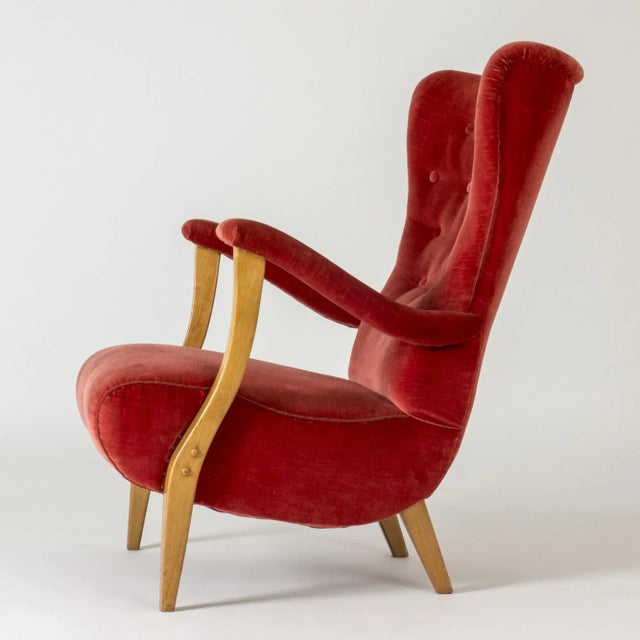 Swedish Modern Easy Chair, 1930s For Sale - Image 3 of 9
