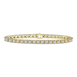 18k Tennis Bracelet For Sale