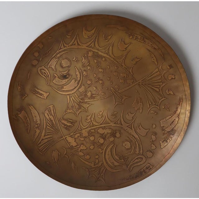 Scandinavian Wall Plate with Two Fishes by Björn Wiinblad, 1960s For Sale - Image 12 of 14