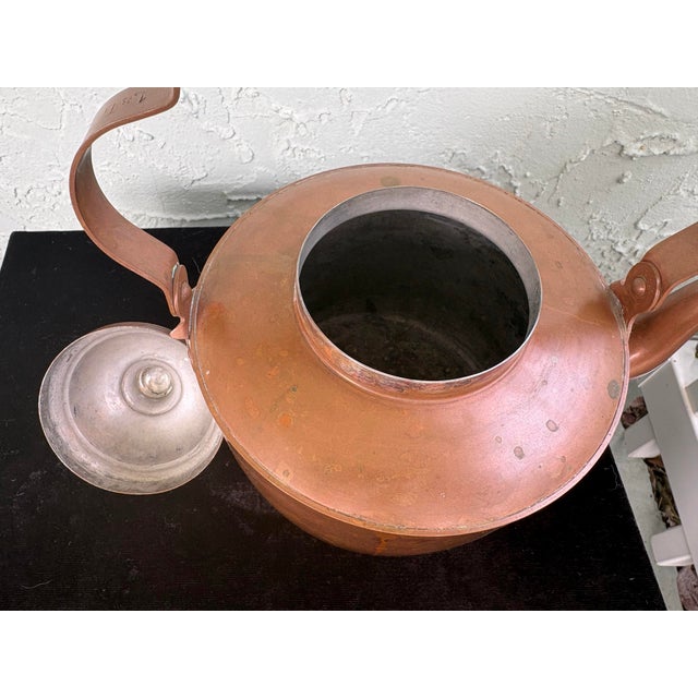 Vintage Finnish Copper Kettle by Rothberg Oy, Turku – 1.8l, Mid-20th Century Scandinavian Design For Sale - Image 10 of 12