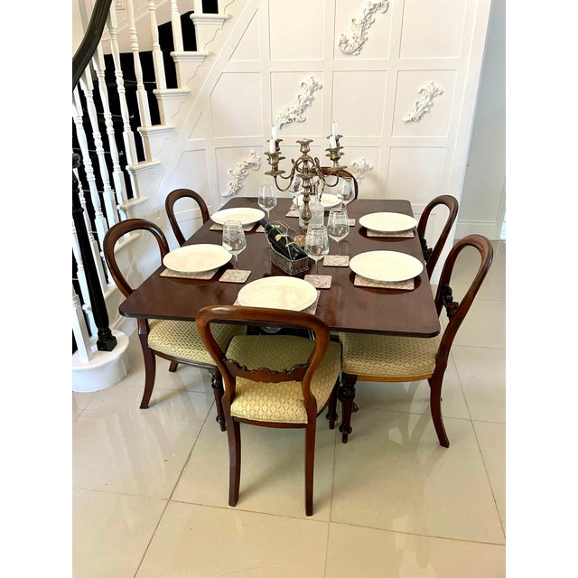 Large Regency Figured Mahogany Dining Table, 1825 For Sale - Image 9 of 16