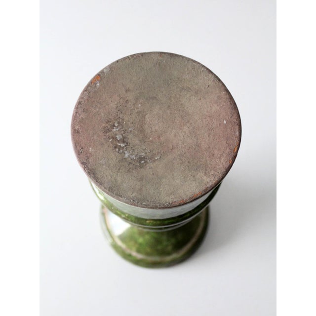 Ceramic Vintage Studio Pottery Candle Pedestal For Sale - Image 7 of 11