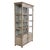 Sliding Wood Patinated Cabinet For Sale