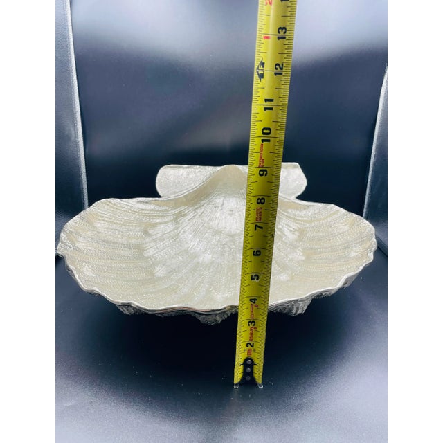 Late 20th Century Michael Aram Lions Paw Sea Shell Centerpiece Bowl For Sale - Image 10 of 12