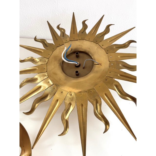 Mid-Century Modern Flush Mount in Brass from Vereinigte Werkstätten, 1970s For Sale - Image 10 of 14
