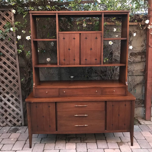 MidCentury Broyhill Saga Buffet & Hutch Chairish