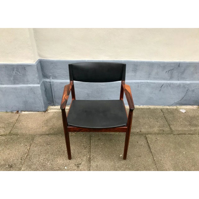 Danish Rosewood Erika Armchair by Erik Wørts for Vamo, 1960s For Sale - Image 4 of 7