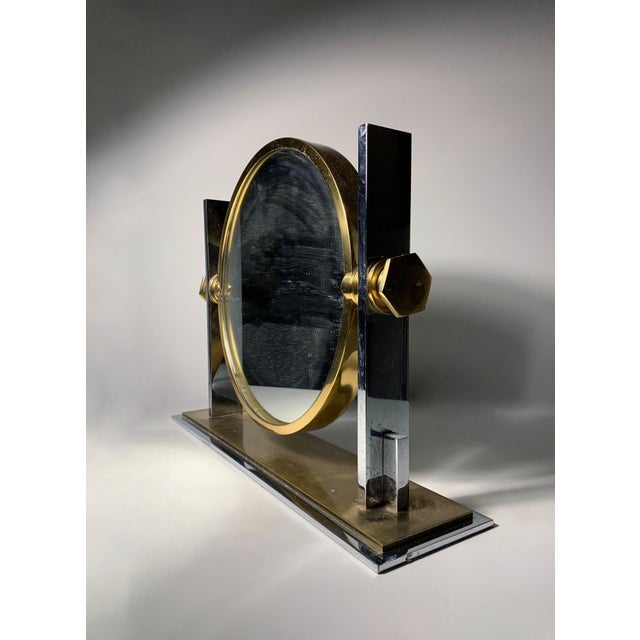 Vintage Karl Springer Vanity Mirror For Sale In Chicago - Image 6 of 6