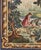Antique French Aubusson Tapestry With Woodland Scene Surrounded by Floral Border 3'7 X 5'0 For Sale - Image 4 of 6