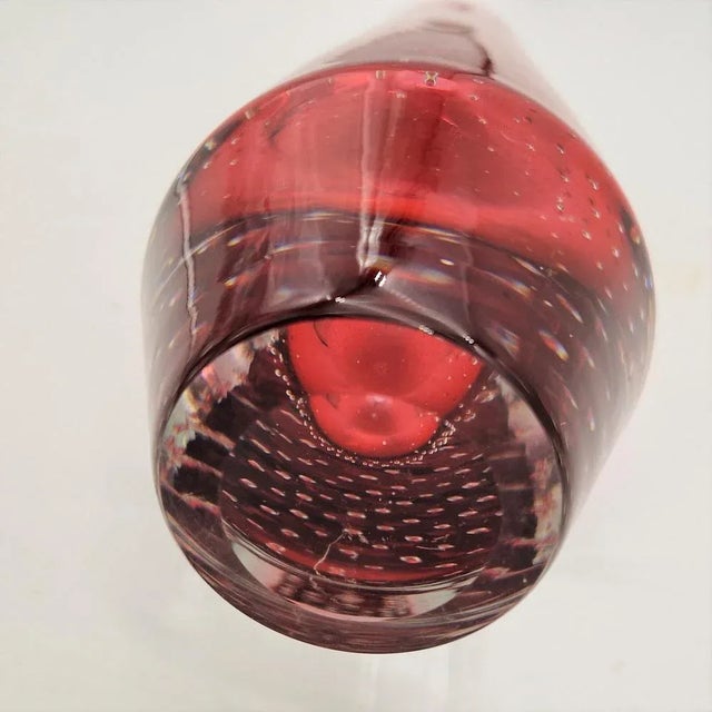 Mid-Century Modern Glass Vase by Gunnel Nyman for Nuutajarvi Notsjo, Finland, 1940s For Sale - Image 3 of 8