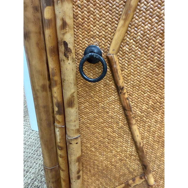1970s Fabulous Vintage Bamboo Cabinet, 1970’s For Sale - Image 5 of 9