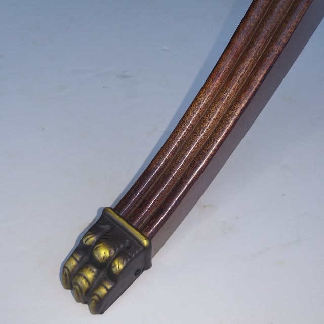 Brown Mid Century Modern Replogle World Globe on Regency Mahogany Stand For Sale - Image 8 of 16