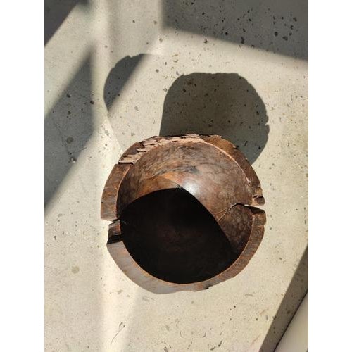 Large Vintage Teak Bowl For Sale - Image 5 of 18