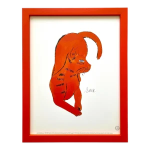 Andy Warhol Estate Vintage 1991 Framed Offset Lithograph Print " Sam " 1954