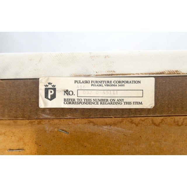 Marble Top Drawers Burl Wood Decorative Cristal Balls Pulls Bachelor Chest MINT For Sale - Image 9 of 17