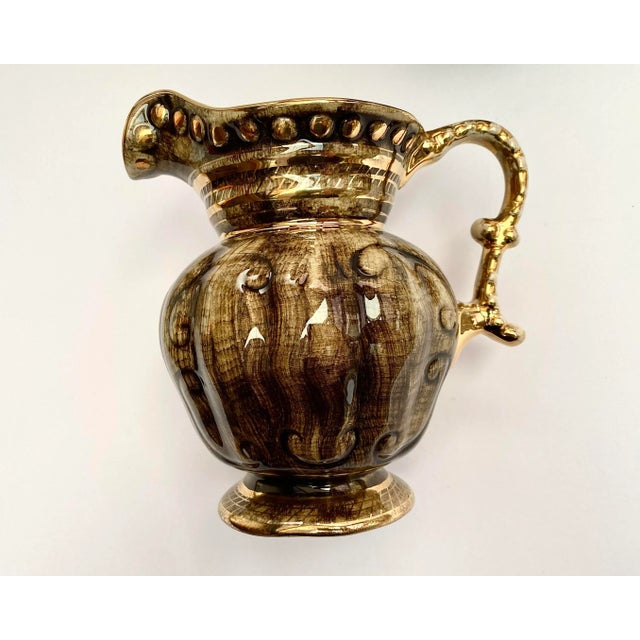 Brown Vintage Faience Vase from Hubert Bequet, Belgium, 1960s For Sale - Image 8 of 11