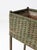 Antique Green Painted Wicker Jardinière Planter With Metal Liner For Sale - Image 10 of 17