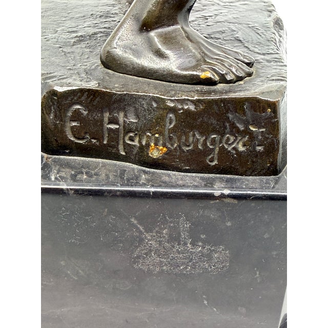 1900s Philipp E. Hamburger Neo-Classical “The Wrestlers” For Sale - Image 4 of 16
