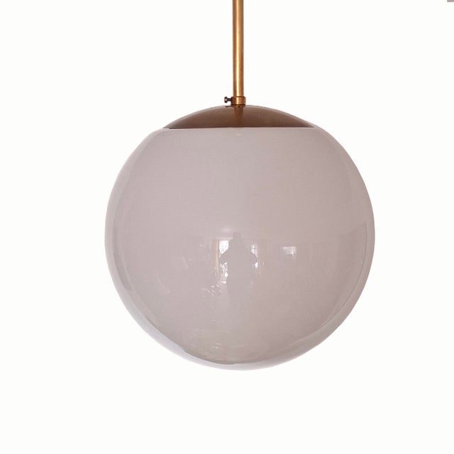 Bauhaus Ceiling Light with Spherical Opal Glass, Germany, 1960s For Sale - Image 10 of 11