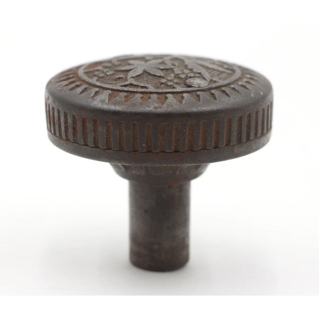 Traditional Antique 1880s Vernacular Sargent Cast Iron Door Knob For Sale - Image 3 of 4