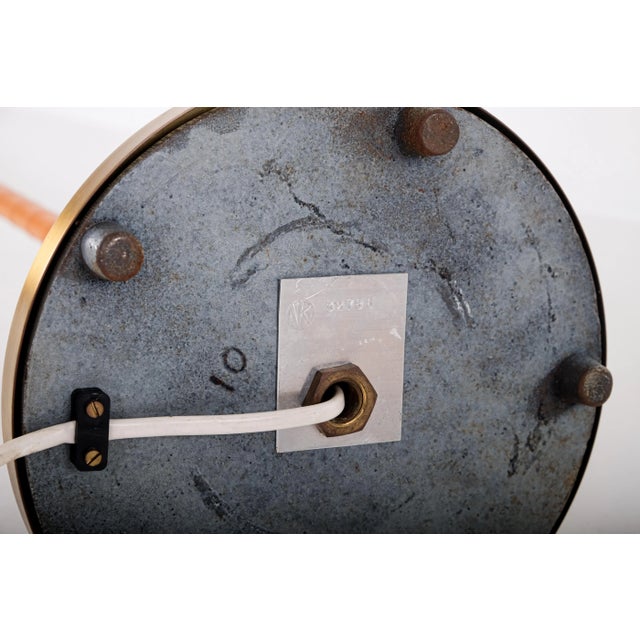 Brass and Leather Floor Lamp from Nordiska Kompaniet, 1950s For Sale - Image 6 of 10