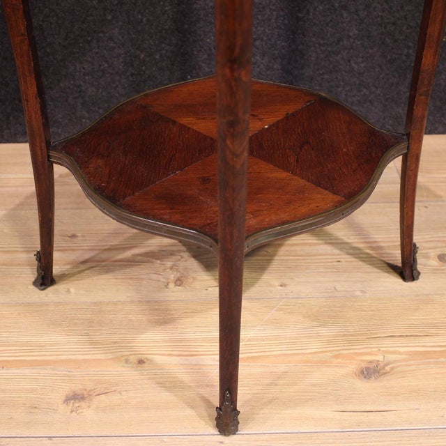 Napoleon III French Side Table with Marble Top, 1950s For Sale - Image 6 of 13