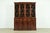 Baker Furniture Style Georgian Flame Mahogany Breakfront Bookcase Cabinet With Drop Front Secretary Desk For Sale - Image 16 of 16