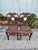 Burnt Umber Pair of Vintage Chinoiserie Chairs For Sale - Image 8 of 11