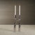 Contemporary Liaison 2-Piece Metal Candle Holder Set For Sale - Image 3 of 7