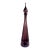 1960s Italian Empoli Amethyst Glass Genie Bottle Decanter With Original Stopper – 26.75” Tall For Sale