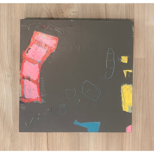 Abstract Sarah Trundle, Contemporary Abstract Painting, "Whaddya Think" For Sale - Image 3 of 5