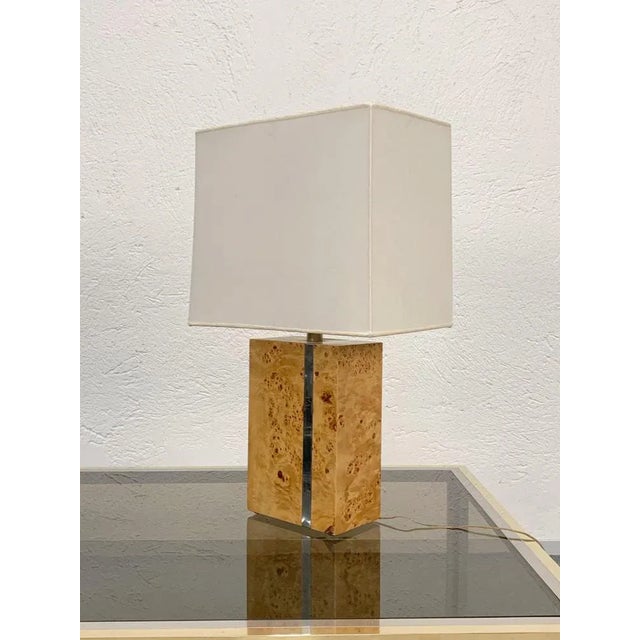 Italian table lamp by Tommaso Barbi with original label. Produced in Italy in the 1970s. This splendid lamp is made of...