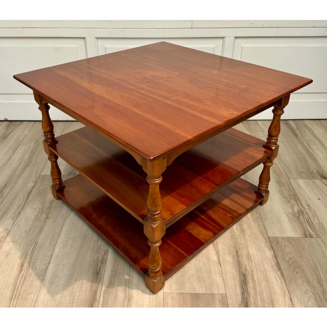 Vintage Leopold Stickley Three-Tier Library & Display Side Table For Sale - Image 10 of 15