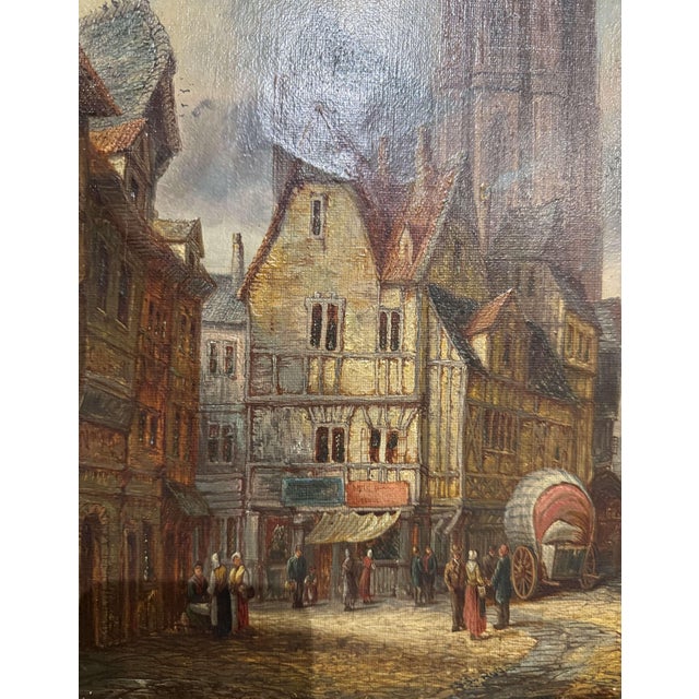 Pair of Early 20th Century French Views by British Artist Alfred Bentley For Sale - Image 13 of 18