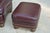 2010s Hancock & Moore Burgundy / Wine Leather Club Arm Chair & Ottoman With Nailhead Trim For Sale - Image 5 of 14