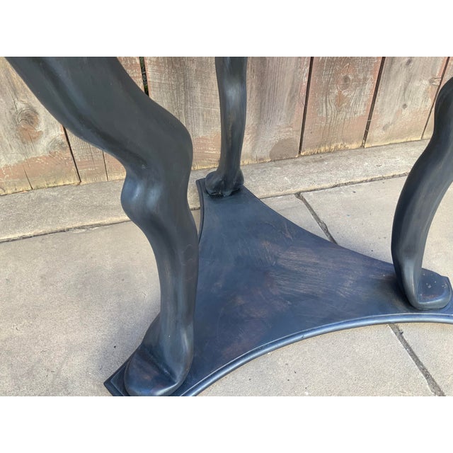 Shabby Chic Shabby Chic Round End Table With Finish For Sale - Image 3 of 7