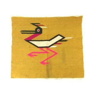 Aztec Folk Art Wool Tapestry For Sale