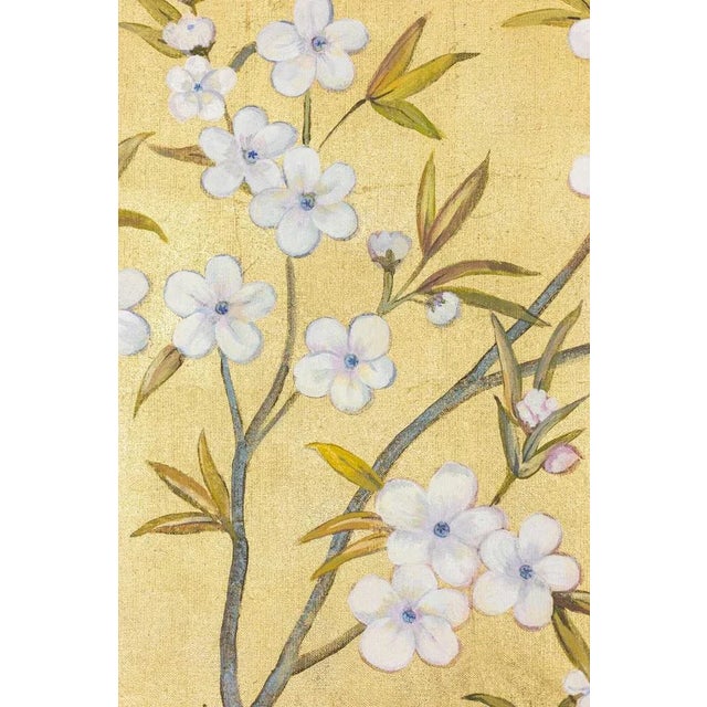 Contemporary Painted Canvas of Birds and Trees For Sale - Image 5 of 8