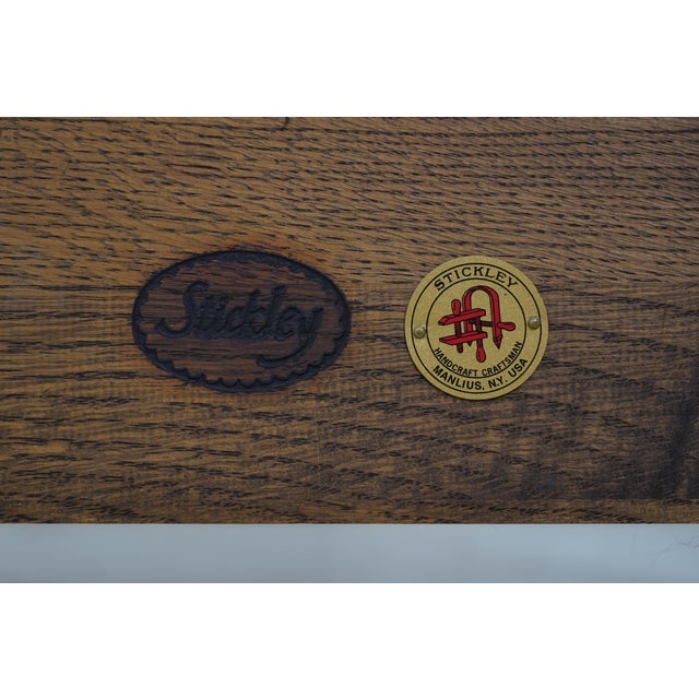 Stickley 1 Door Mission Oak Curio Display Cabinet For Sale - Image 12 of 12