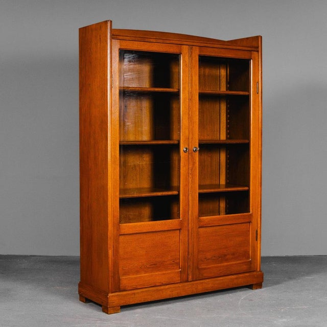 Item: Bookcase Period & Style: Art Nouveau - Early 20th Century Features - Elegant and practical piece of furniture with...