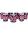 Mid-Century Modern Vintage Cera Union Jack Uk Flag Cocktail Glasses- Set of 7 For Sale - Image 3 of 10