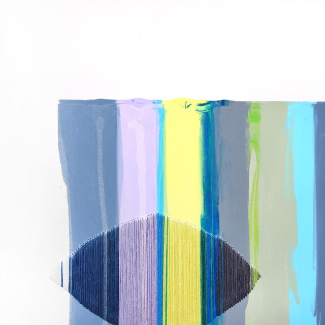 Barcelona native artist Raul de la Torre's vibrant abstract mixed media artworks pay homage to textiles. De La Torre...