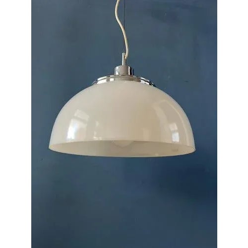 White White Guzzini Faro Acrylic Glass Hanging Lamp For Sale - Image 8 of 11
