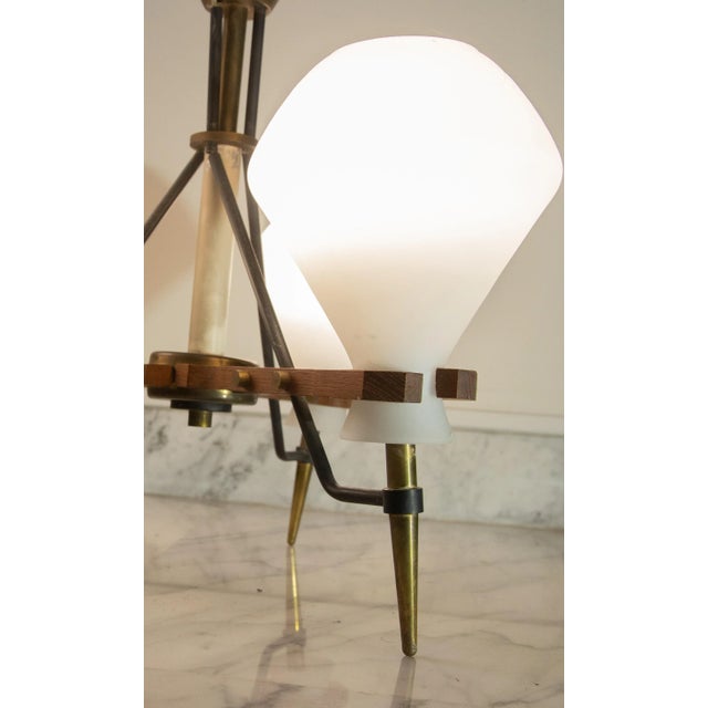 Mid-Century Modern Italian Mid-Century Chandelier by Stilnovo, 1960s For Sale - Image 3 of 8